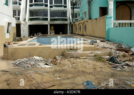 After tsunami in patong beach, phuket, thailand Stock Photo