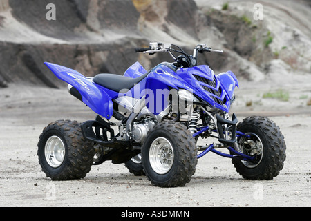 Yamaha Quad Raptor 700 side view Stock Photo