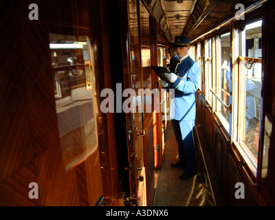 Orient Express first class carriage coach Stock Photo