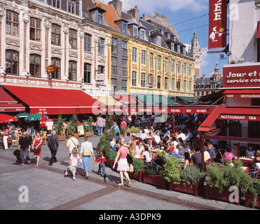 FRANCE NORD/PAS-DE-CALAIS  LILLE   PLACE RIHOUR Stock Photo