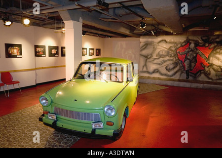Trabant, old car from East Germany, shown in the exhibition The story of Berlin, Berlin, Deutschland