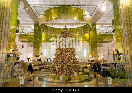 Salesroom in the famous department store KdW decorated for christmas Berlin, Germany Stock Photo
