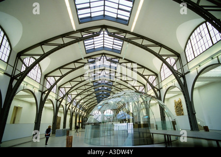 Exhibition hall in the Museum Hamburger Bahnhof, Berlin, Germany Stock Photo