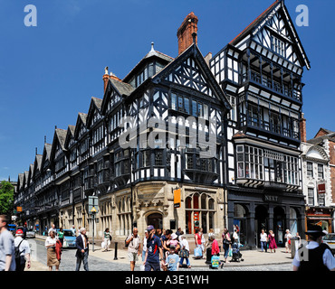 High Cross in the centre of Chester, Cheshire, Great Britain Stock Photo