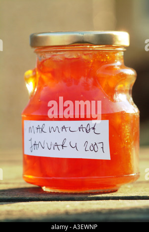 Making Marmalade Finished product UK Stock Photo
