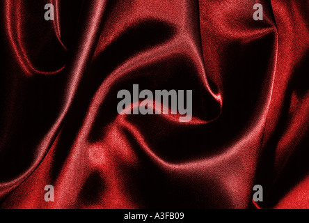 red silk background Stock Photo