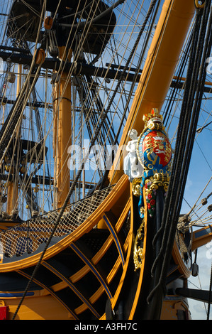 HMS Victory at Portsmouth historic dockyard UK Stock Photo