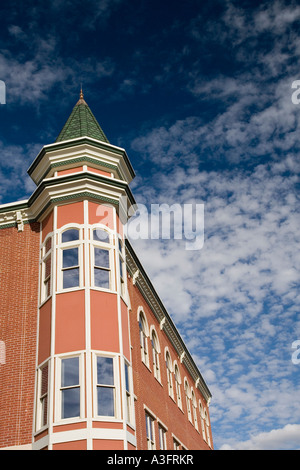 Iowa USA A 19th century building in Dubuque IA October Stock Photo