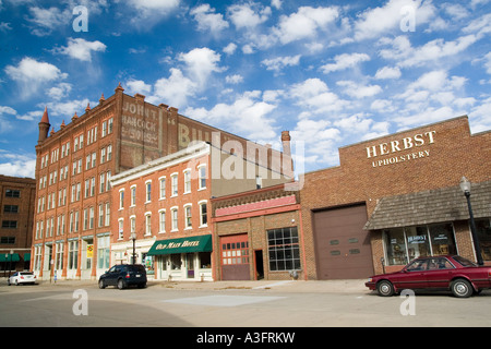 Iowa USA A 19th century building in Dubuque IA October Stock Photo