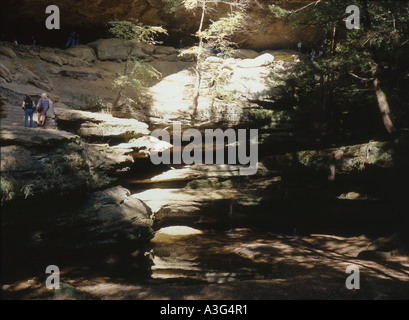 Old Man's Cave Logan, Ohio USA Hocking Hills Stock Photo