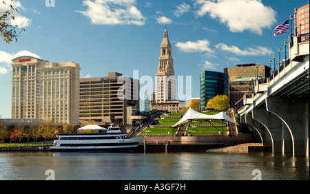 Skyline of Hartford!  New England's Rising Star Stock Photo