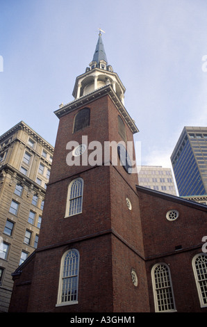 The Meeting Place on Washington Street in downtown Boston Massachusetts Stock Photo