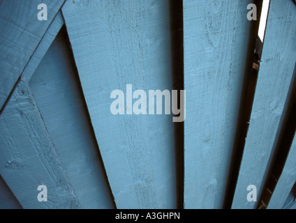 Green garden wooden fence panel Stock Photo