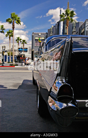 Antique car round rear view mirror Stock Photo - Alamy