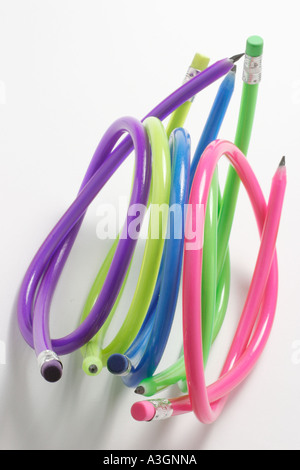 Flexible Pencils Stock Photo