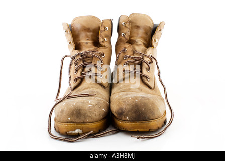 pair of old boots Stock Photo