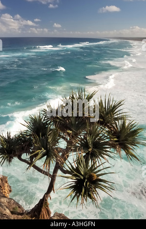 Main Beach seen from Point Lookout North Stradbroke Island Queenlsand Australia Stock Photo