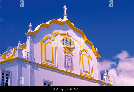 Detail of church Igreja do Colegio Praca da Republica Portimao Algarve Portugal Europe Stock Photo