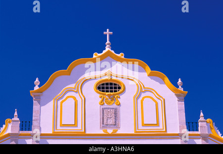 Detail of church Igreja do Colegio, Praca da Republica, Portimao, Algarve, Portugal,  Europe Stock Photo