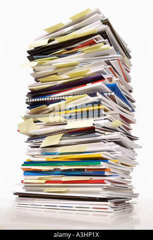 Stack of Paperwork Stock Photo