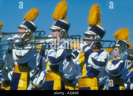 high school marching band in Florida parade USA Stock Photo