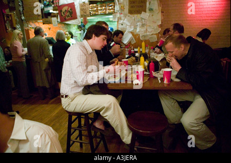 View inside the Burger Joint restaurant at the Parker Meridien hotel in New York City USA January 2006 Stock Photo