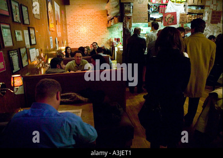 View inside the Burger Joint restaurant at the Parker Meridien hotel in New York City USA January 2006 Stock Photo