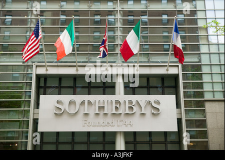 View of the facade of auction house Sotheby s building at 1334 York Avenue in New York City USA June 2005