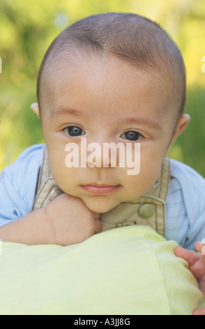 Portrait of Baby Outdoors Stock Photo