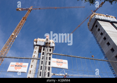 DEU Germany Hamburg 04 09 2005 Construction site of the Atlantic House an apartement complex in St Pauli Stock Photo