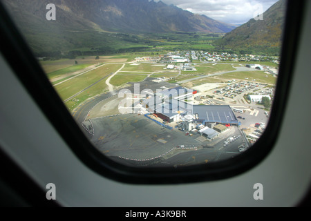 Aerial view of Queenstown airport, New Zealand Stock Photo - Alamy