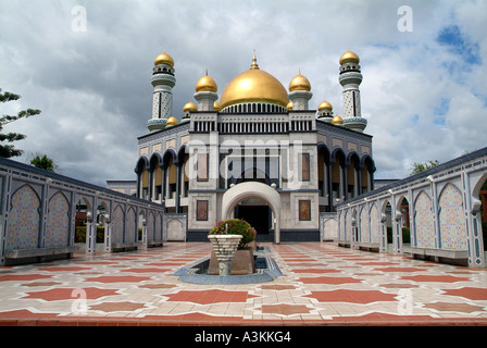 Jame Asr Hassanil Bolkiah Mosque Bandar Seri Begawan capital of Brunei Borneo Southeast Asia Stock Photo