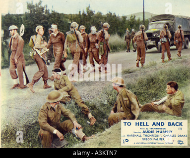 TO HELL AND BACK 1955 U-I film Stock Photo