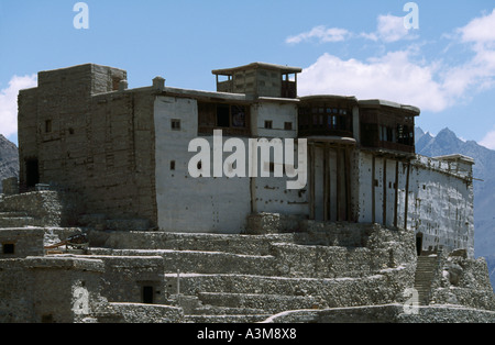 Baltit Fort in Karimabad, Hunza district, Pakistan.  Built in the 13th century the fort is now a museum. Stock Photo