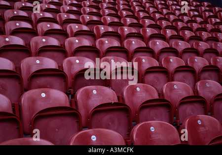 Empty Stadium Seating - AFC Ajax's Amsterdam Arena Stock Photo