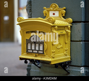 Historic Letter box (still in use), Germany. Stock Photo
