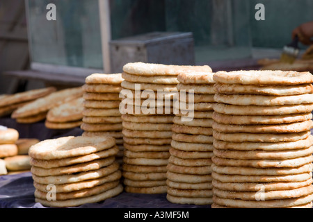 Flat Breads North west China Stock Photo