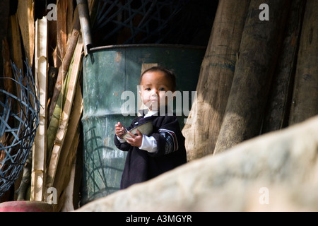 Children Hmong in sapa Area Stock Photo