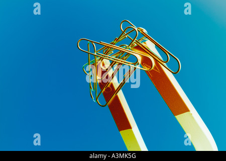 Magnet with Paperclips Stock Photo