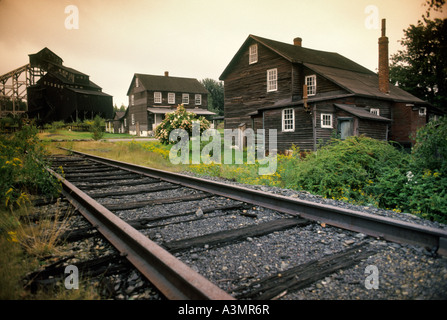 Eckley miners village Hazelton PA Pennsylvania 19th century anthracite coal miners town Location site  movie The Molly Maguires Stock Photo