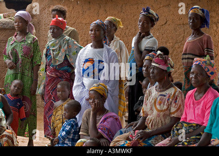 Large Group of Women in Mognori Village Community, Northern Ghana, West ...