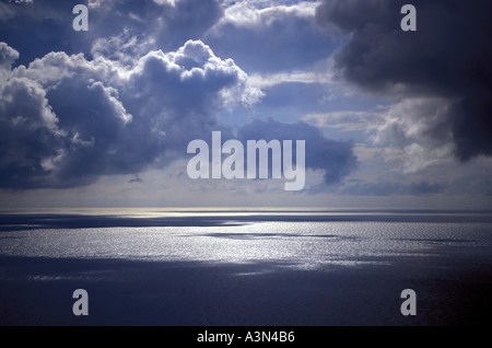 Clouds over the sea Stock Photo