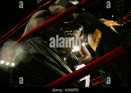 Boxing match at the Madison Square Garden theatre in New York City USA January 2006 Stock Photo
