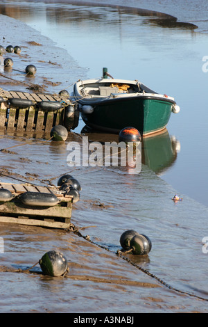 Boat and floats. Morston, Norfolk.