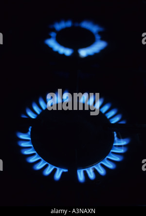 Gas Hobs Stock Photo