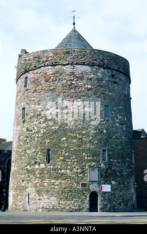Reginald's Tower, originally part of the Viking settlement in the port city of Waterford, Ireland, dates from the 10th Century. Stock Photo