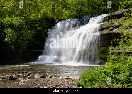 Summer at Pixley Falls in Pixley Falls State Park Boonville New York Stock Photo