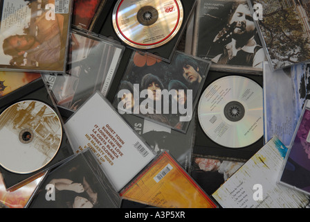 Disc Cd Collection A large collection of music CDs Stock Photo - Alamy