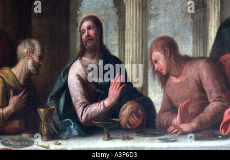 Sir James Thornhill s painting of The Last Supper Stock Photo