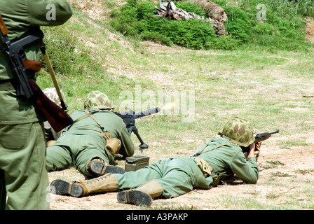 Covering Fire Stock Photo